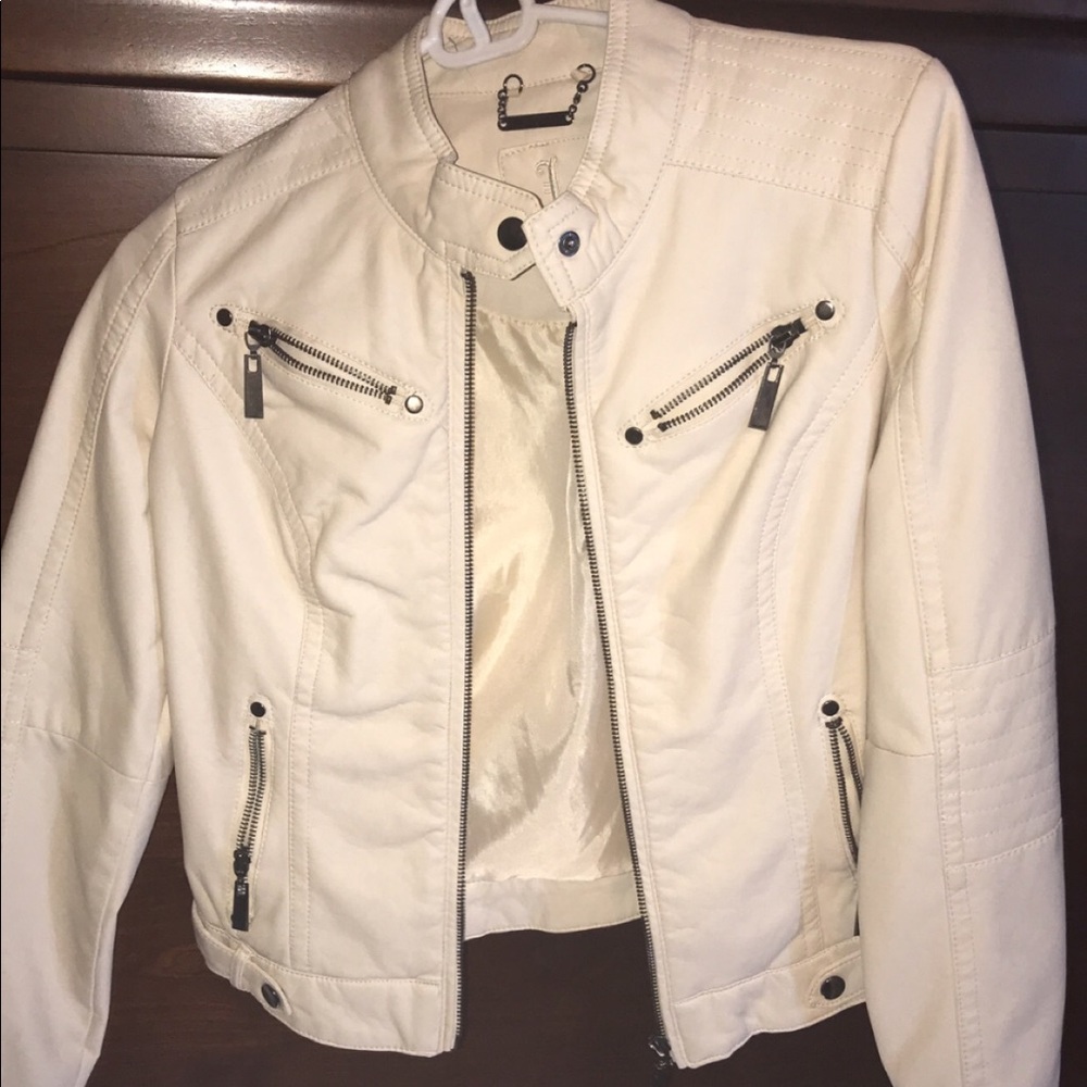 Jou Jou faux leather Moto jacket
